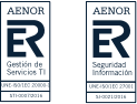 Certificación en ISOs 20001 y 27001