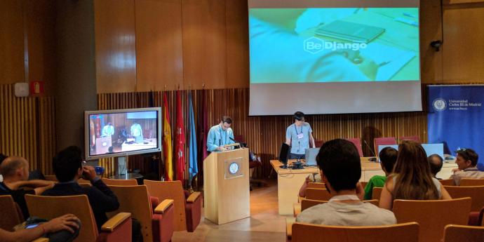 Gran acogida de BeDjango en la Open edX Conference de Madrid